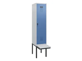 locker met bank,HxBxD 1950x400x815mm,1vak,vak B 400mm,draaigrendel - 2
