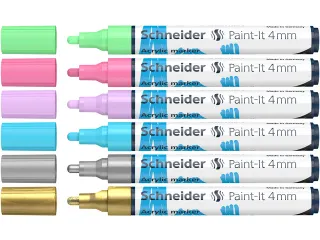 Acrylmarker Schneider Paint-It 320 4mm etui 6st. - 3