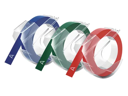 Labeltape Dymo rol 9mmx3M glossy vinyl assorti S0847750