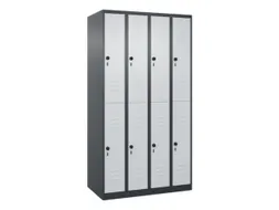 dubbeldekse locker,HxBxD 1850x1000x500mm,4x2vak.,vak B 250mm