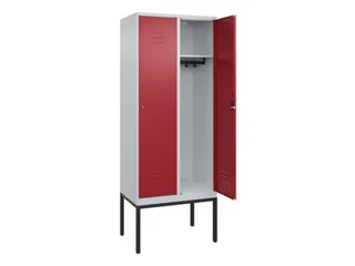 locker,HxBxD 2120x800x500mm,2vak,vak B 400mm,cil.-slot,voetonderstel - 2