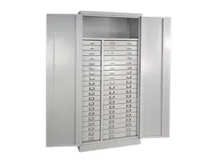 ladekast HxBxD 1790x800x410mm 40laden cilinderslot RAL7035