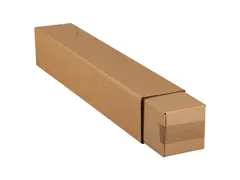 Vierkante koker IEZZY 750x126x126mm bruin deksel