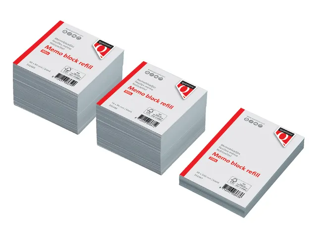 Memoblaadjes Quantore losbladig 90x90x90mm 900 vel wit