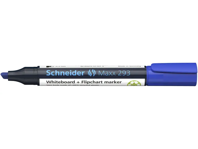 Marqueur Schneider Maxx 293 bleu, pointe biseautée 2-5mm