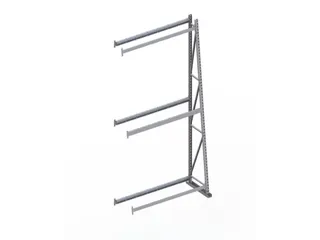 magazijnrek voor profielen,aanbouwveld,eenzijdig,HxBxD 3000x1400x500mm - 3