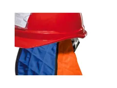 MSA GA90023 kruinkoeler en neklap voor veiligheidshelm, blauw/groen, p