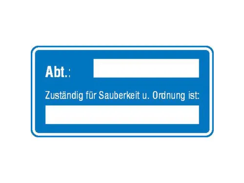 affiche,Belast met voor netheid en orde,aluminium gemerkt,gemoffeld