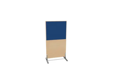 scheidingswand,HxB 1545x800mm,NE-esdoorn,BN6016-blauw