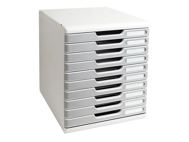 Bloc à tiroirs MODULO A4 10 tiroirs Classic Gris