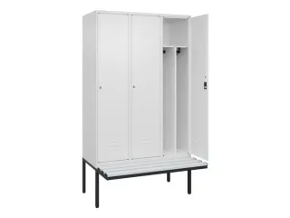 locker voor scheiding van kleding,HxBxD 2120x1200x815mm,3vak - 2