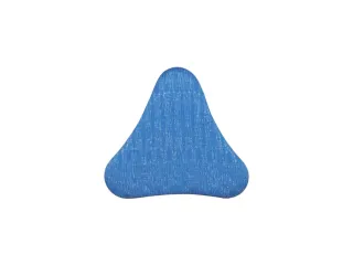 Zit-/stahulp Beweeglijk Zitmechanisme Triangelzitting Blauw Stof - 3