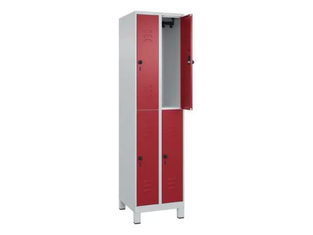 dubbeldekse locker,HxBxD 1950x500x500mm,2x2vak.,vak B 250mm