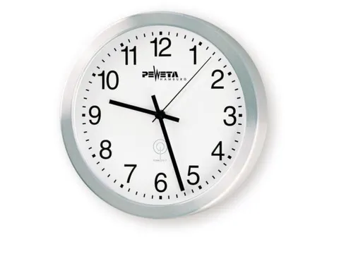 Radiografische Wandklok Cijferaanduiding 30cm Incl. Batterij aluminium