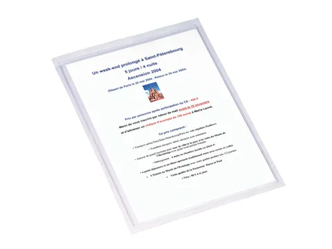 PK 10 zelfkl tas glad PVC 14/100 A4