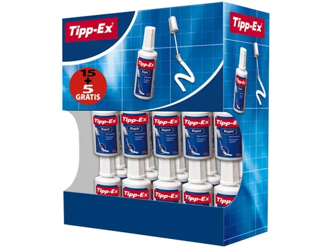 Correctievloeistof Tipp-ex Rapid foam 20ml valuepack à 15+5 gratis