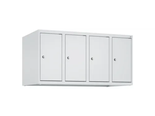opzetkast,v. locker,4vak.,vak B 250mm,HxBxD 500x1000x500mm,vleugeldeur