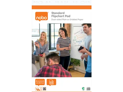 Flipoverpapier Nobo Standaard 65x95cm rol