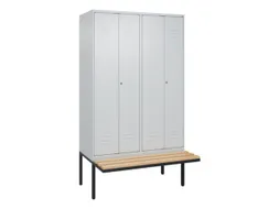 locker voor scheiding van kleding,HxBxD 2120x1200x815mm,4vak