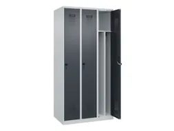 locker voor scheiding van kleding,HxBxD 1850x900x500mm,3vak