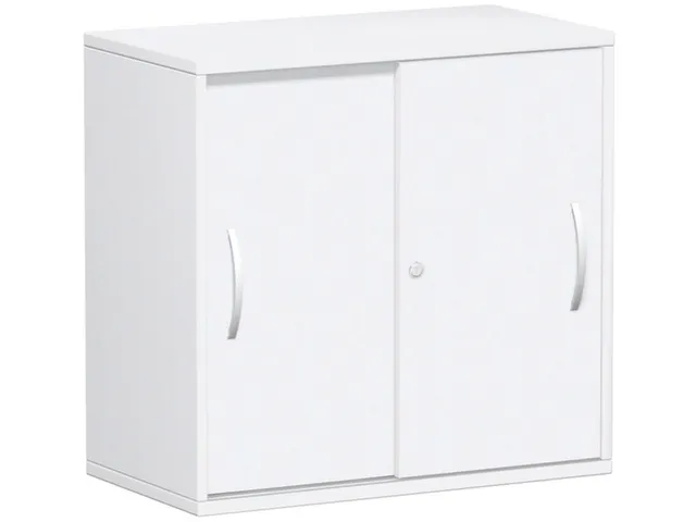 schuifdeurkast,HxBxD 798x800x425mm,1xhouten vloer,2ordnerhoogte