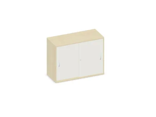 schuifdeurkast,HxBxD 770x1000x430mm,decor romp esdoorn,decor front wit