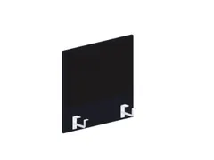 baliepaneel,v. bureau,aanbouw links,B 600mm,CC-zwart,BN8033-zwart