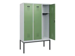 schoollocker,HxBxD 1950x1200x500mm,3vak,vak B 400mm,cil.-slot - 1