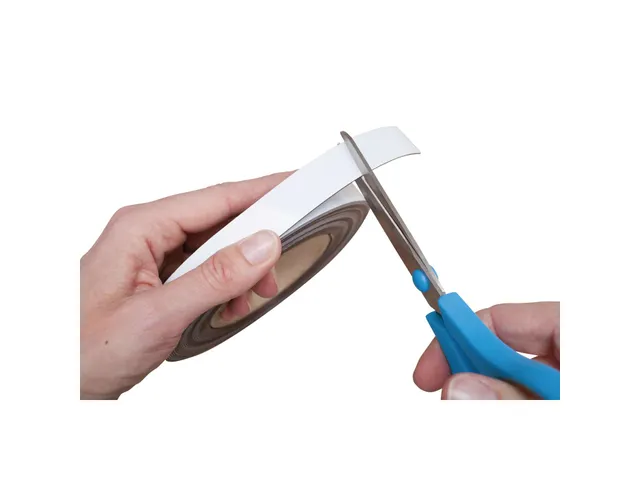Bande magnétique MAUL 10mx20mmx1mm effaçable blanc