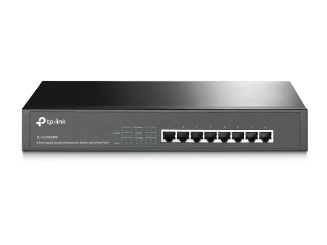 8-Port Gigabit Desktop/Rackmount Switch with 8-Port PoE+