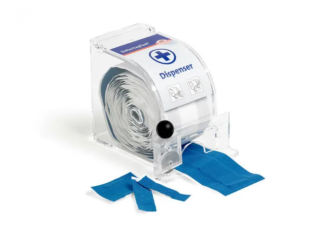 Detectaplast dispenser met snijrand voor rol 5mtr/6cm, p/st