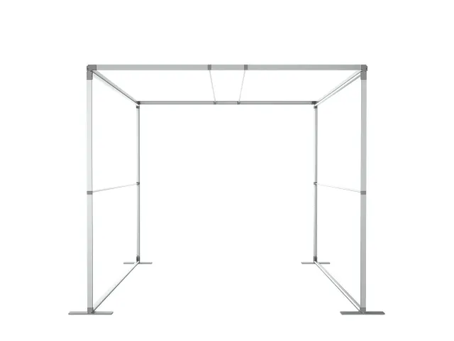 FlexFrame Modulair systeem Dak 150x230cm Zilver frame