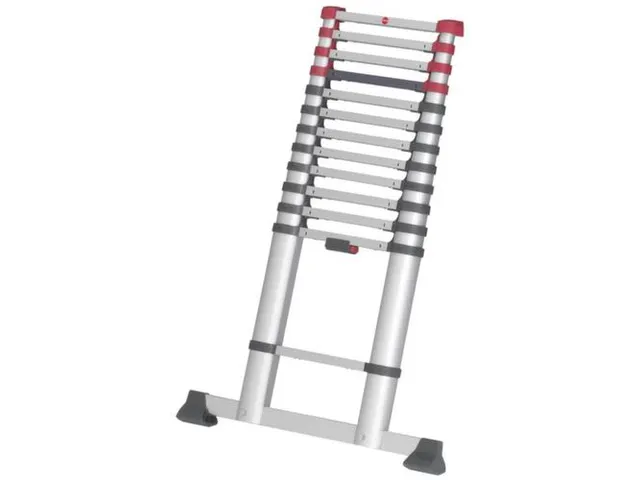 telescopische aanlegladder,13,sporten,balk L 3,8m,aluminium