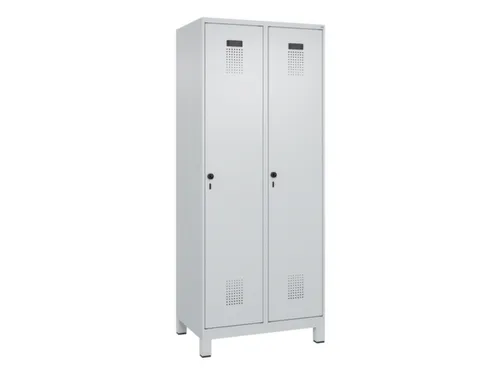locker,HxBxD 1950x800x500mm,2vak,vak B 400mm,draaigrendel,voeten