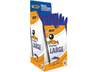 Balpen Bic Cristal large blauw - 1