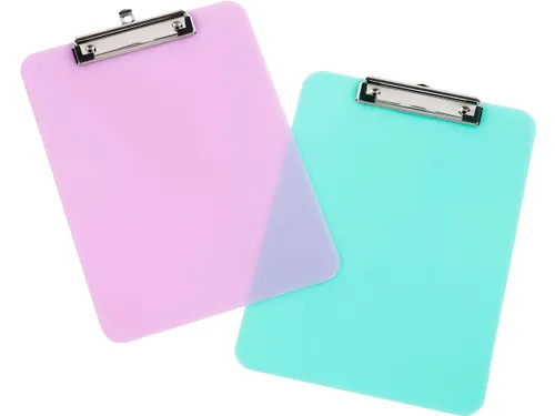 Klemplaat Pastel A4 Polystyreen assorti Paars of groen