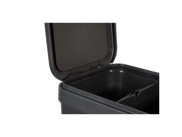 Bonton Circubin Duurzame Afvalbak 20+20 Liter antraciet met deksel