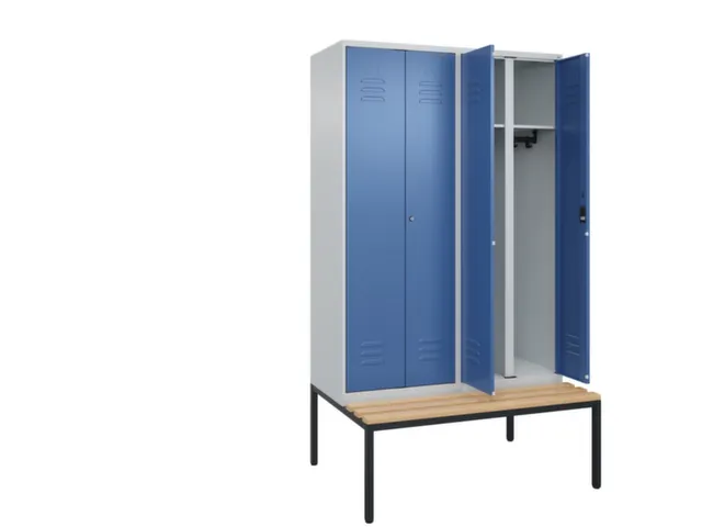 locker voor scheiding van kleding,HxBxD 2120x1200x815mm,4vak