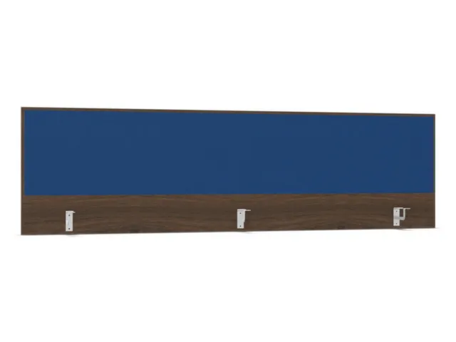 opzetpaneel bureau aanbouw achter NV bruin hickory blauw 2000mm