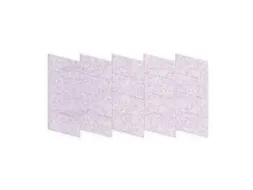 Akoestische PET-vilt Parallellogram tegels lichtgrijs 30x25cm 22 stuks