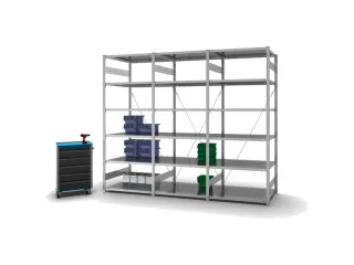 systeemstelling,grondveld,HxBxD 2500x1060x835mm,vakl. 130kg - 3