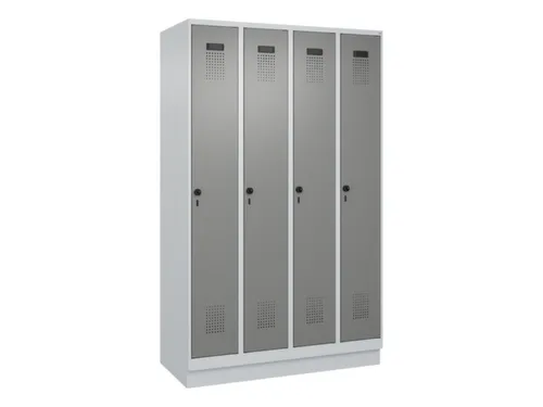 locker voor scheiding van kleding,HxBxD 1950x1200x500mm,4vak