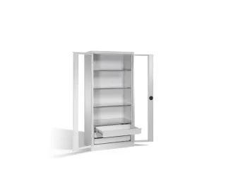 werkplaatskast,HxBxD 1950x930x600mm,4xStalen bodem,3lade(n),cil.-slot - 2