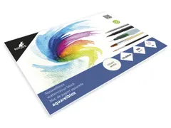 Blok aquarelpapier Kangaro 24x17cm 300gr 16 vel roomwit