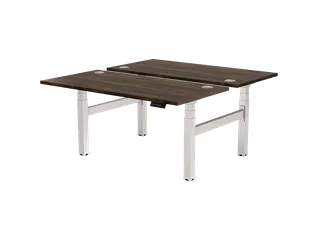 Cambio Zit-Sta bureau duo bench frame Zilver - 5