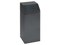 Afvalverzamelaar 76 Liter 890x380x380mm Sticker Metaal Antiekzilver