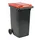 Mini-container 240 Liter Grijs Rood