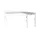 Bureau Linesto N3 aanbouwtafel 120x60cm lichtgrijs 25mm wit