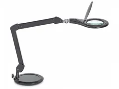 Loeplamp LED MAULmakro Met Voet Zwart