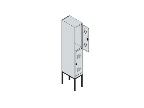 dubbeldekse locker,HxBxD 2120x300x500mm,1x2vak.,vak B 300mm
